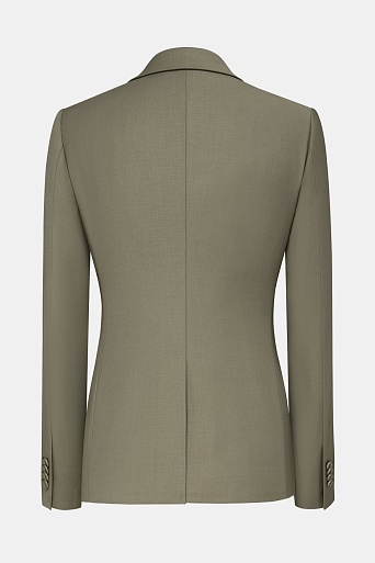 Пиджак на одной пуговице, цвет оливковый ZEA