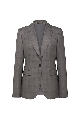 Костюмный жакет в клетку, серый Smoking