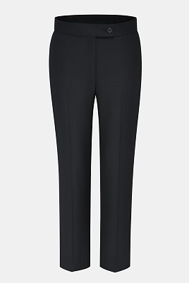 Зауженные костюмные брюки из шерсти, черные Casey