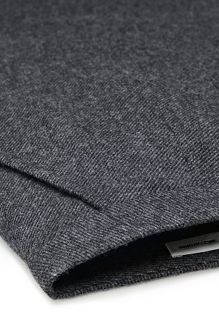 Юбка со складкой, серая