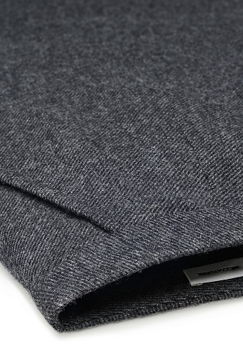 Юбка со складкой, серая