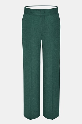 Прямые свободные брюки со стрелками, изумрудные Linda