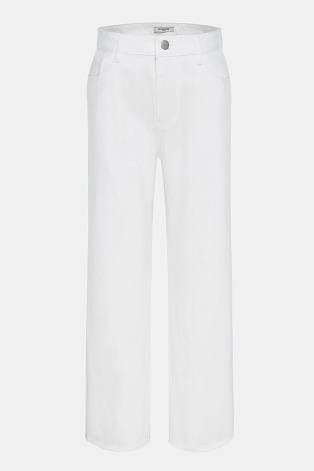 Прямые джинсы, белые