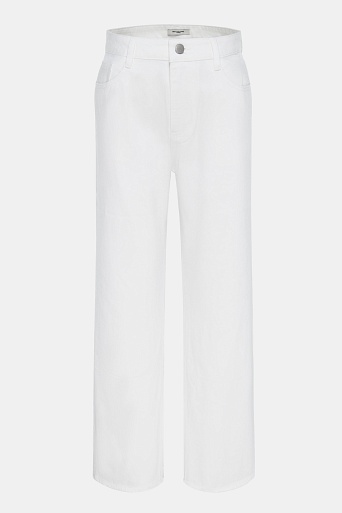 Прямые джинсы, белые