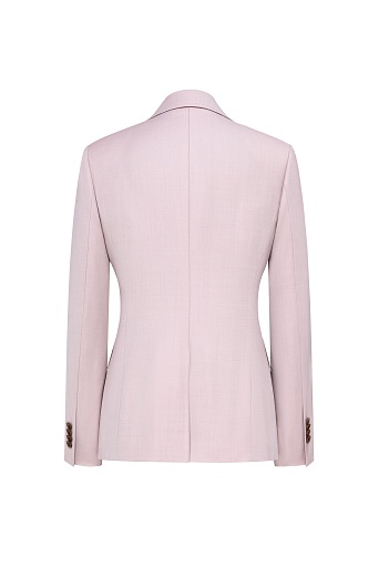 Приталенный жакет из шерсти, пудровый AGATHA