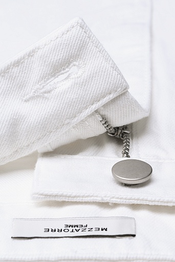 Прямые джинсы, белые