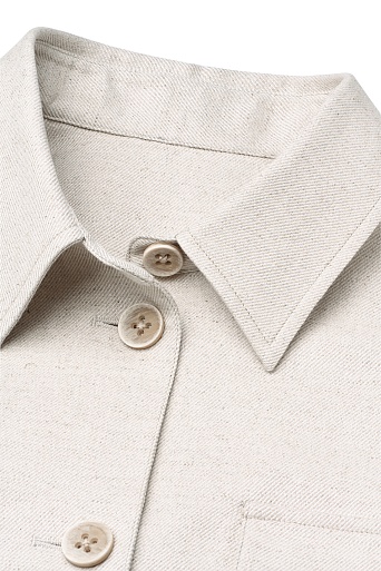 Жакет на пуговицах, кремовый