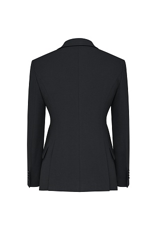 Жакет на одной пуговице, черный