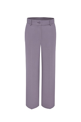 Прямые брюки со стрелками, цвет фиолетовый MARIA