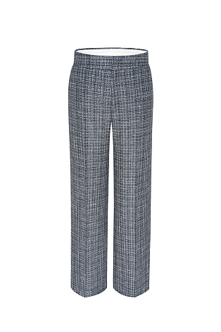 Прямые костюмные брюки со стрелками, серые