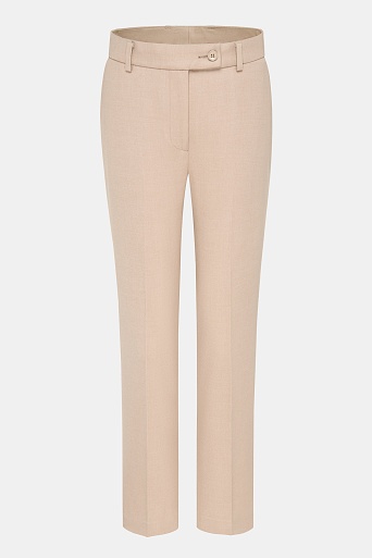 Зауженные брюки со стрелками, бежевые EMMY