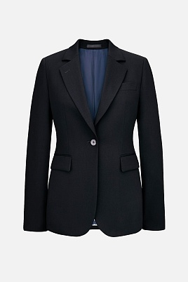 Черный пиджак на одной пуговице KARLA