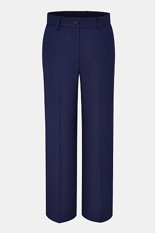 Прямые брюки со стрелками, чернильные